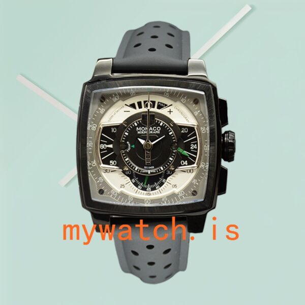 Tag Heuer Monaco 43mm Men MonacoBKAR-006 Black Dial Quartz - Image 2