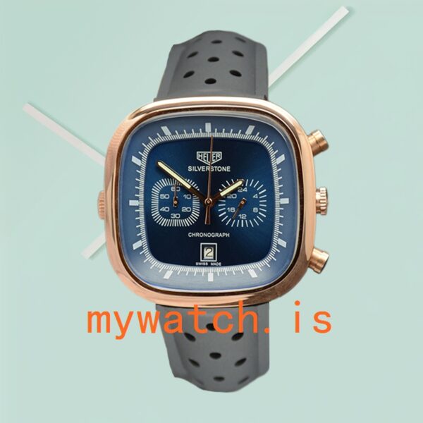 Tag Heuer Silverstone SilverstoneBLSR-002 Men 43mm Stainless Steel Rubber Band - Image 2