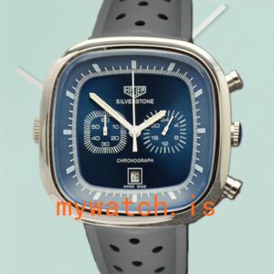 Tag Heuer Silverstone SilverstoneBLSR-004 Men 43mm Silver-tone Rubber Band