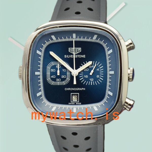Tag Heuer Silverstone SilverstoneBLSR-004 Men 43mm Silver-tone Rubber Band