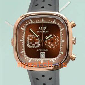 Tag Heuer Silverstone Men 43mm SilverstoneBRSR-001 Rubber Band Brown Dial