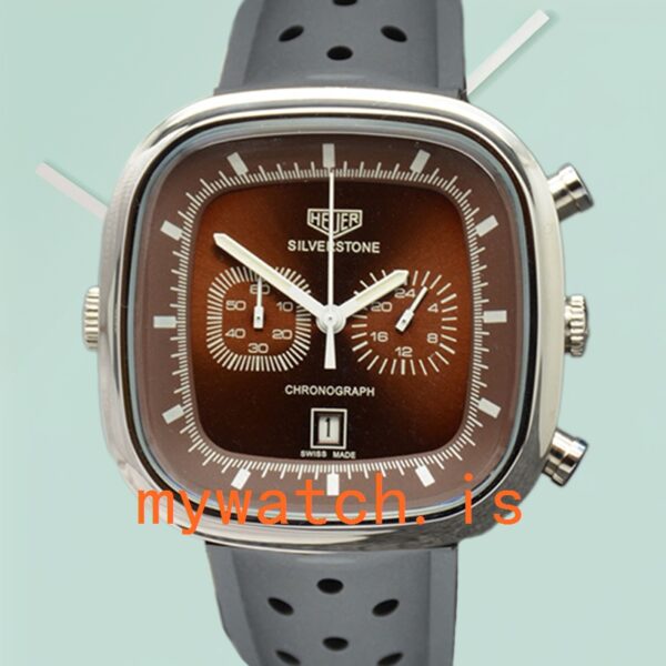Tag Heuer Silverstone Men 43mm SilverstoneBRSR-005 Rubber Band