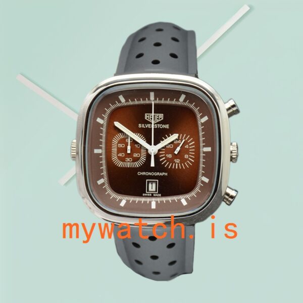 Tag Heuer Silverstone Men 43mm SilverstoneBRSR-005 Rubber Band - Image 2