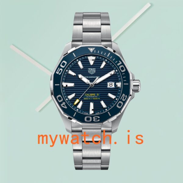 Tag Heuer Aquaracer 43mm WAY201B.BA0927 Men Blue Dial - Image 2