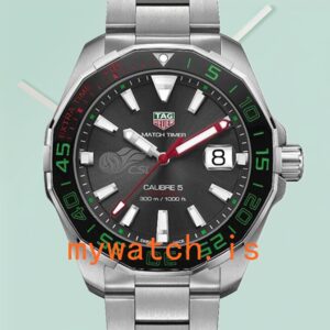 Tag Heuer Aquaracer WAY201E.BA0927 43mm Men Bracelet Grey Dial