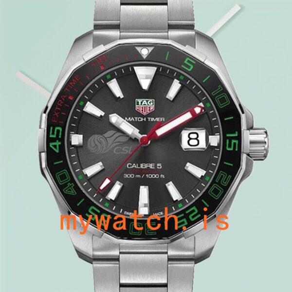 Tag Heuer Aquaracer WAY201E.BA0927 43mm Men Bracelet Grey Dial