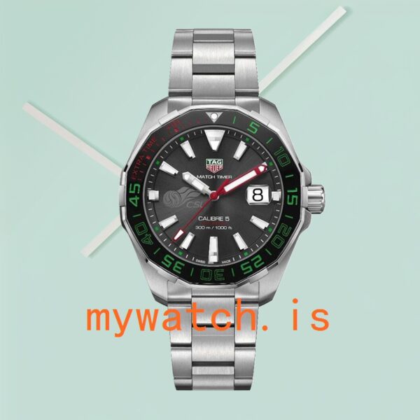 Tag Heuer Aquaracer WAY201E.BA0927 43mm Men Bracelet Grey Dial - Image 3