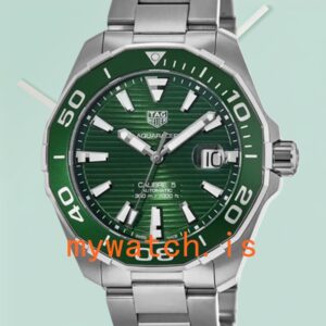 Tag Heuer Aquaracer 43mm Men WAY201S.BA0927 Stainless Steel Green Dial