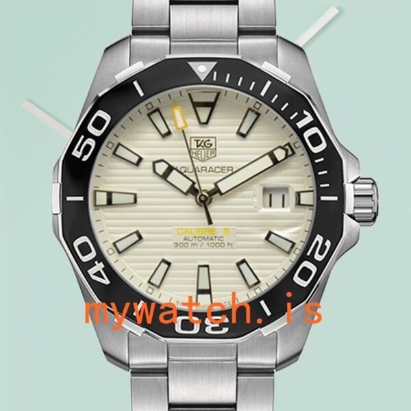 Tag Heuer Aquaracer Men 43mm WAY211A-001 Automatic Silver-tone