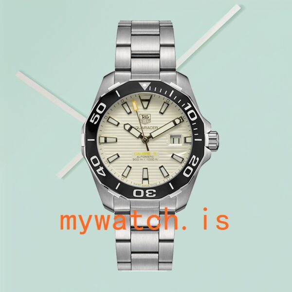 Tag Heuer Aquaracer Men 43mm WAY211A-001 Automatic Silver-tone - Image 2