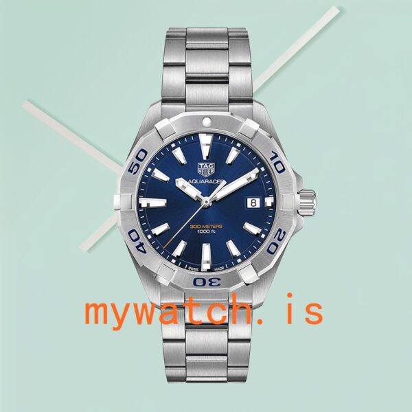 Tag Heuer Aquaracer Men WBD1112.BA0928 43mm Blue Dial Stainless Steel - Image 2