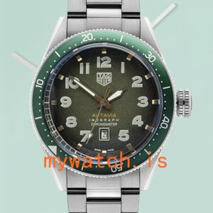 Tag Heuer Autavia WBE5114-002 Men 43mm Green Dial