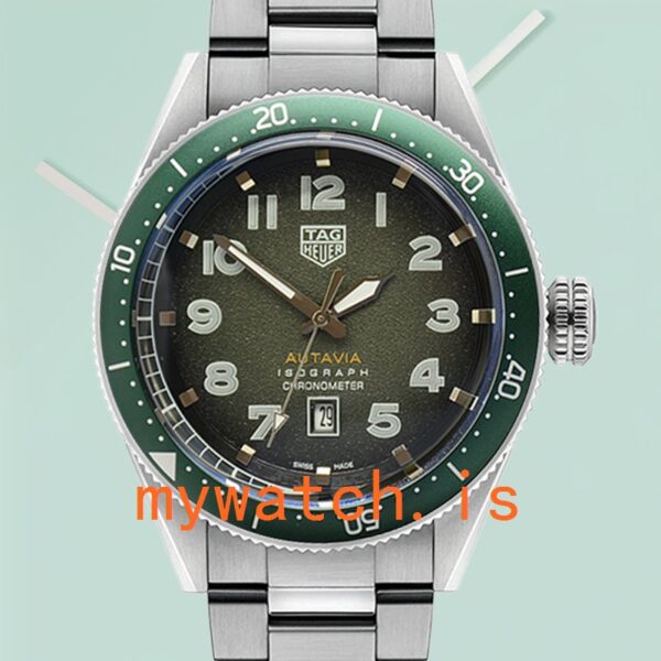 Tag Heuer Autavia WBE5114-002 Men 43mm Green Dial
