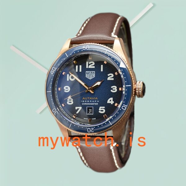Tag Heuer Autavia 43mm WBE5190-002 Men Blue Dial - Image 2