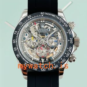 Rolex Daytona 40mm 116519 Men’s Skeleton Dial Rubber Band