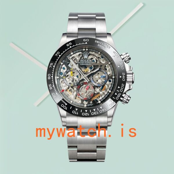 Rolex Daytona Men’s 40mm Skeleton Limited Edition Oyster Bracelet Stainless Steel - Image 2