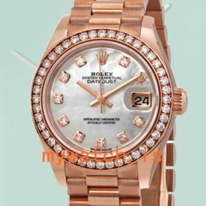 Rolex Datejust 28mm Ladies m279135rbr-0010 President Bracelet/Jubilee Bracelet