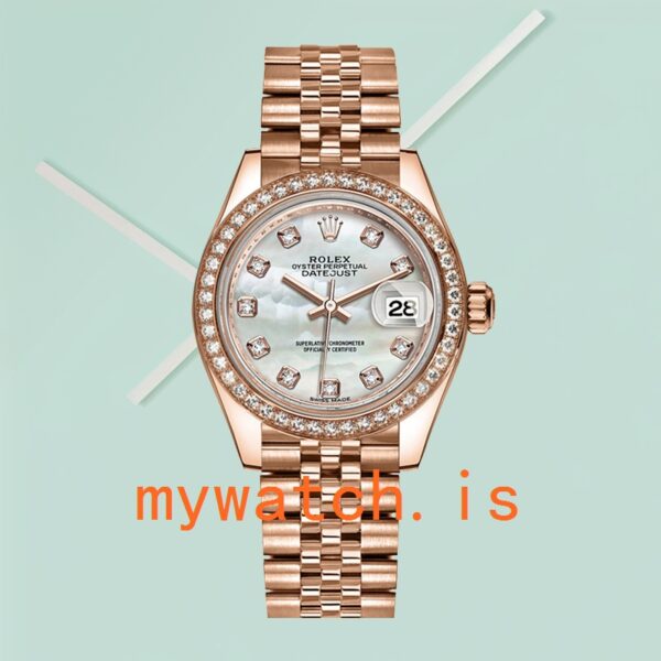 Rolex Datejust 28mm Ladies m279135rbr-0010 President Bracelet/Jubilee Bracelet - Image 2