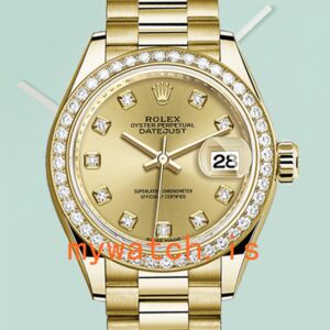Rolex Datejust m279138rbr-0023 28mm Ladies Gold-tone Automatic