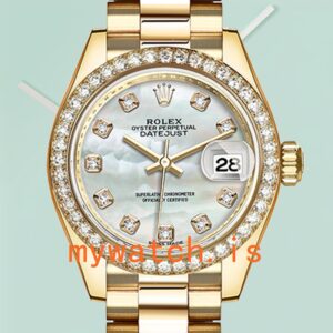 Rolex Datejust 28mm Ladies m279138rbr-0015 Automatic Mother of Pearl Dial
