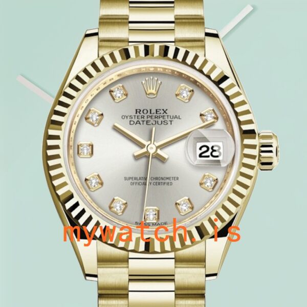 Rolex Datejust Ladies m279138rbr-0019 28mm Diamond Bezel