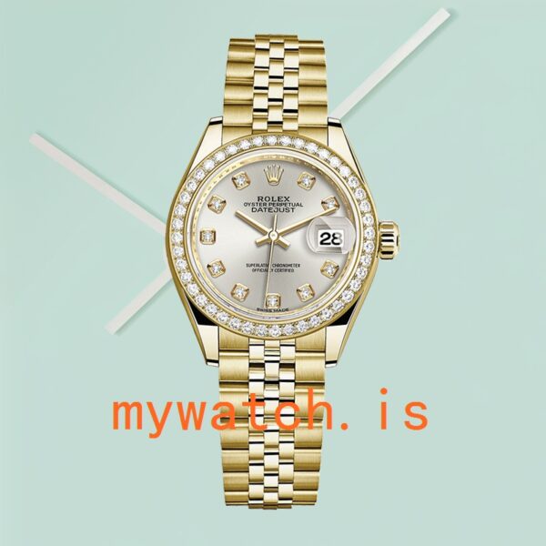 Rolex Datejust Ladies m279138rbr-0019 28mm Diamond Bezel - Image 3