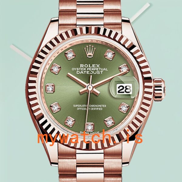 Rolex Datejust m279175-0009 Ladies 28mm Rose Gold-tone Automatic