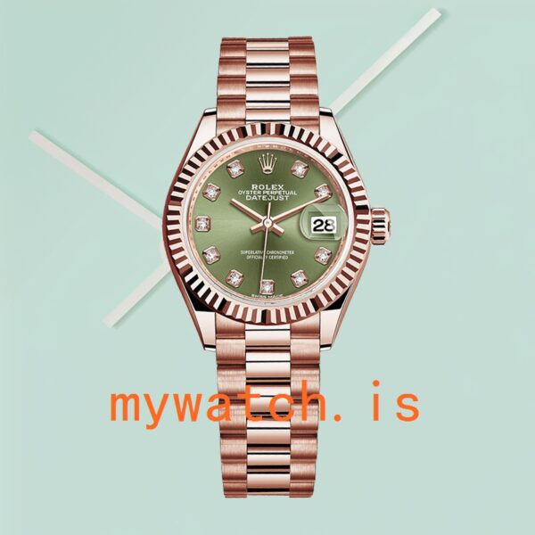 Rolex Datejust m279175-0009 Ladies 28mm Rose Gold-tone Automatic - Image 2