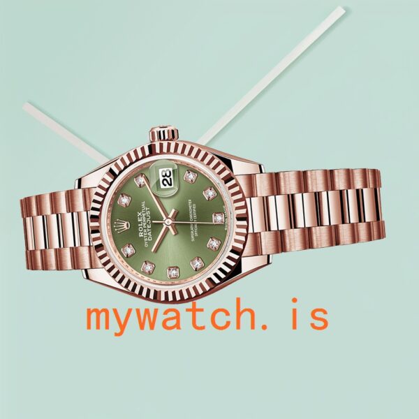 Rolex Datejust m279175-0009 Ladies 28mm Rose Gold-tone Automatic - Image 5
