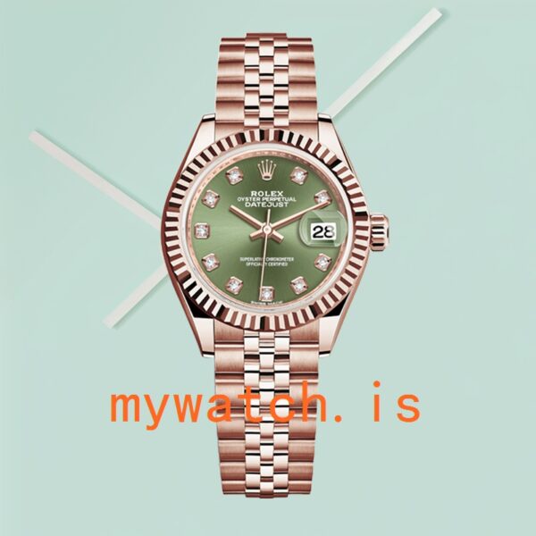 Rolex Datejust m279175-0009 Ladies 28mm Rose Gold-tone Automatic - Image 3