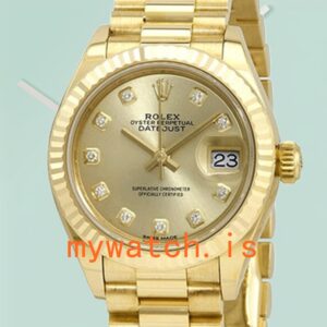 Rolex Datejust 28mm Ladies m279178-0017 Gold-tone Stainless Steel