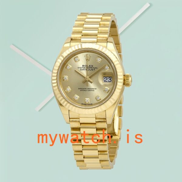 Rolex Datejust 28mm Ladies m279178-0017 Gold-tone Stainless Steel - Image 2