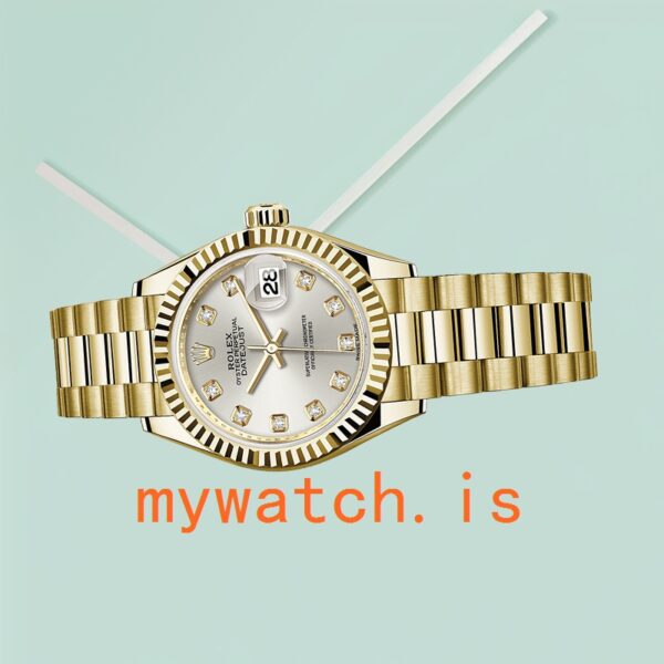 Rolex Datejust Ladies m279178-0015 28mm Gold-tone Silver Dial - Image 4