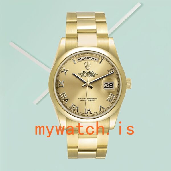 Rolex Day-Date Men’s 118208 36mm Champagne Dial - Image 2