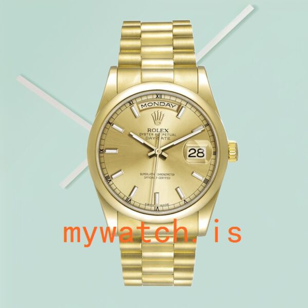 Rolex Day-Date 118208-0062 36mm Men’s President Bracelet/Oyster Bracelet - Image 3