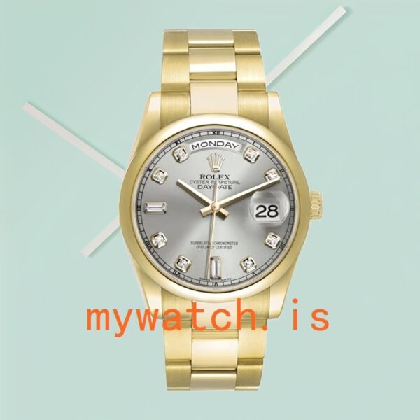 Rolex Day-Date Men’s 118208 36mm President Bracelet/Oyster Bracelet Gold-tone - Image 5